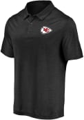 Kansas City Chiefs Striated Primary Polo Shirt - Black