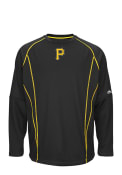 Pittsburgh Pirates Majestic On-Field Pullover Jackets - Black