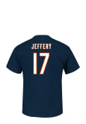 Alshon Jeffery Chicago Bears Navy Blue Name and Number Player Tee