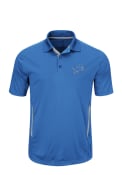 Detroit Lions Majestic Field Classic Polo Shirt - Blue