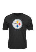 Majestic Pittsburgh Steelers Black Logo Tech Tee