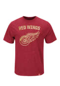 Majestic Detroit Red Wings Red Hours and Hours Fashion Tee