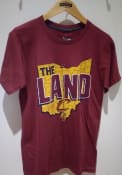 Cleveland Cavaliers Hometown The Land T Shirt - Maroon