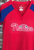 Philadelphia Phillies Womens Iconic League Diva Fashion Baseball - Red