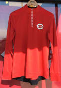 Cincinnati Reds Womens Iconic Clutch 1/4 Zip - Red