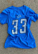 Kerryon Johnson Detroit Lions Authentic Stack T-Shirt - Blue