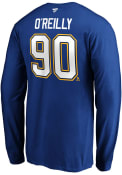 St Louis Blues Authentic Stack Player T Shirt - Blue