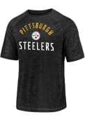 Pittsburgh Steelers Iconic Striated Team Nexus Arc T Shirt - Black
