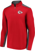 Kansas City Chiefs Poly Fleece 1/4 Zip Pullover - Red