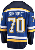 Oskar Sundqvist St Louis Blues 2019 Home Breakaway Hockey Jersey - Blue