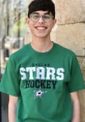 Dallas Stars Iconic Cotton Double Stack T Shirt - Green