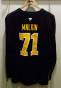 Evgeni Malkin Pittsburgh Penguins Authentic Stack 1/4 Zip Pullover - Black