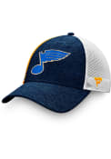 St Louis Blues 2020 NHL Locker Room STR Trucker Adjustable Hat - Navy Blue