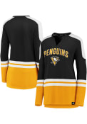 Pittsburgh Penguins Womens Slapshot T-Shirt - Black