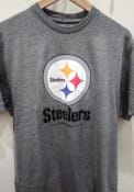 Pittsburgh Steelers Sport Drop Fashion T Shirt - Grey
