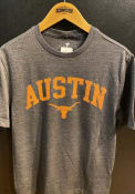 Texas Longhorns Arched City Fashion T Shirt - Charcoal