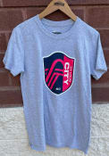 St Louis City SC Crest T Shirt - Grey