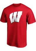 Wisconsin Badgers Primary Logo T Shirt - Red