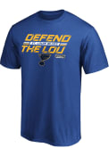 St Louis Blues Tilted Ice T Shirt - Blue