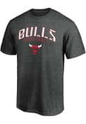 Chicago Bulls Stencil T Shirt - Charcoal