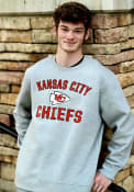 Kansas City Chiefs Varsity Arch Crew Sweatshirt - Grey