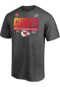 Kansas City Chiefs 2020 Conference Champions Scramble T Shirt - Charcoal