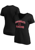 Cincinnati Reds Womens Essential T-Shirt - Black