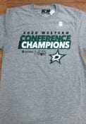 Dallas Stars 2020 NHL Conference Champs Locker Room T Shirt - Grey
