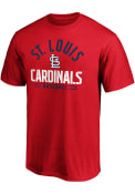 St Louis Cardinals Arched Stencil T Shirt - Red