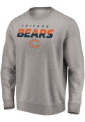 Chicago Bears Block Party Elevate Play Crew Sweatshirt - Grey