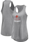 Cleveland Browns Womens Triblend Tank Top - Grey