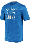 Detroit Lions Embossed Defender T Shirt - Blue