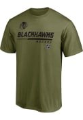 Chicago Blackhawks Military App 2021 T Shirt - Olive