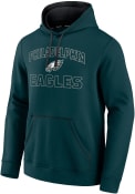 Philadelphia Eagles Heart and Soul Hooded Sweatshirt - Midnight Green