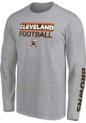 Cleveland Browns City Abbreviation T Shirt - Grey