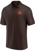Cleveland Browns Team Poly Polo Shirt - Brown
