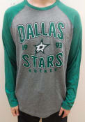 Dallas Stars Vintage Tri-blend Raglan Fashion T Shirt - Grey