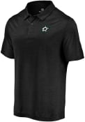 Dallas Stars Core Striated Polo Shirt - Black