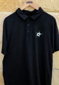 Dallas Stars Core Striated Polo Shirt - Black