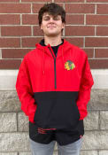 Chicago Blackhawks Woven Anorak Pullover Jackets - Red