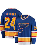 Bernie Federko St Louis Blues Breakaway Hockey Jersey - Blue