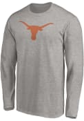 Texas Longhorns Primary Logo T Shirt - Grey