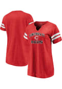Cincinnati Reds Womens Heart and Soul T-Shirt - Red