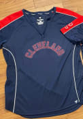 Cleveland Indians Womens Classic Fashion Baseball - Navy Blue