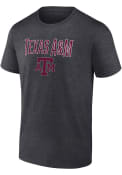 Texas A&M Aggies Team Lockup T Shirt - Charcoal