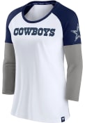 Dallas Cowboys Womens Durable T-Shirt - White