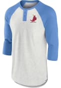 St Louis Cardinals Nike BI-BLEND HENLEY Fashion T Shirt - Grey