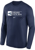 Chicago White Sox TEAM ISSUE LS LEGEND TEE T-Shirt - Navy Blue