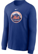 New York Mets Nike CORE LS T-SHIRT T Shirt - Blue