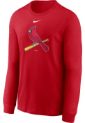 St Louis Cardinals CORE LS T-SHIRT T Shirt - Red